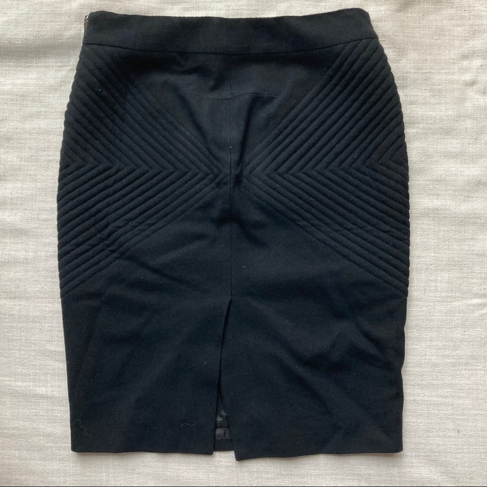 Givenchy 100% Authentic Black Wool Pencil Skirt